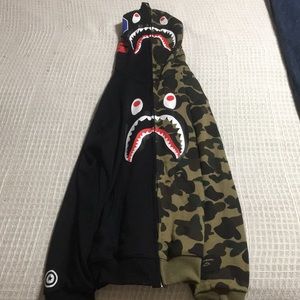 Bape Camo Shark Hoodie